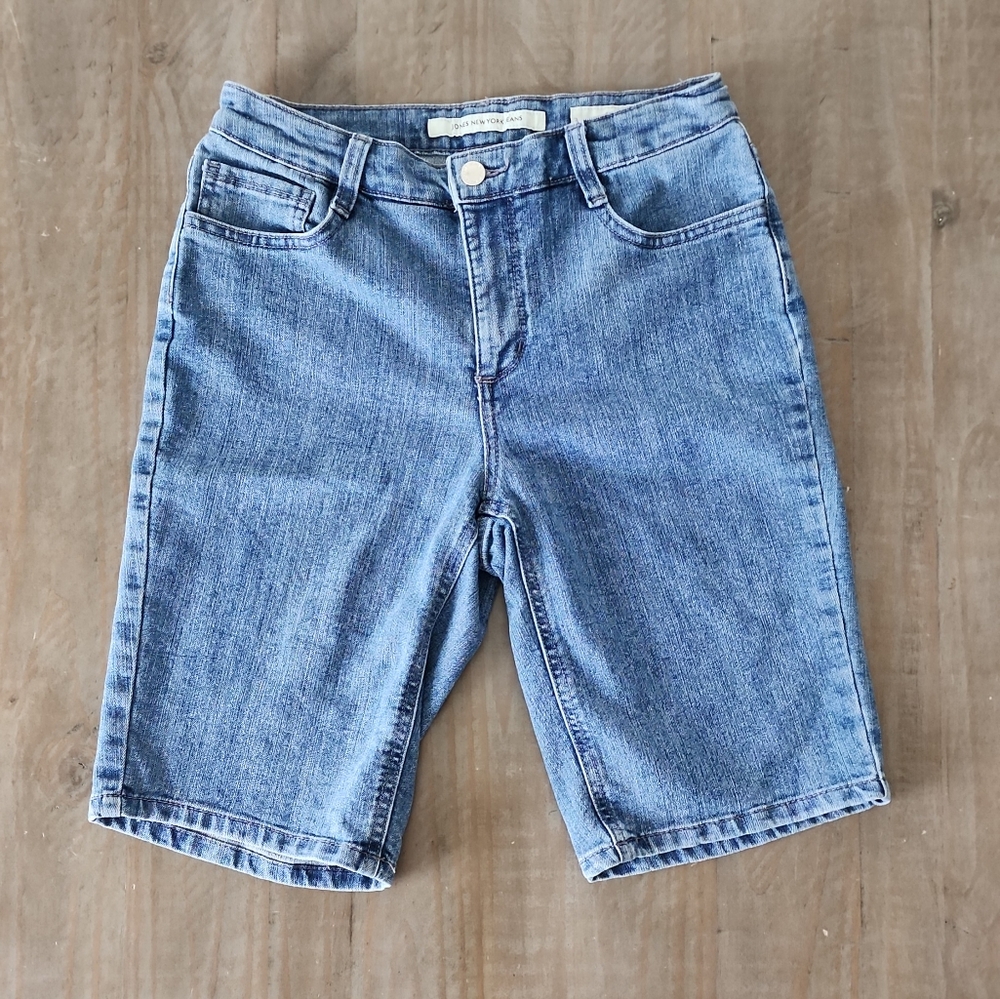 Jones New York Classic Blue Denim Women's Shorts #C0069
